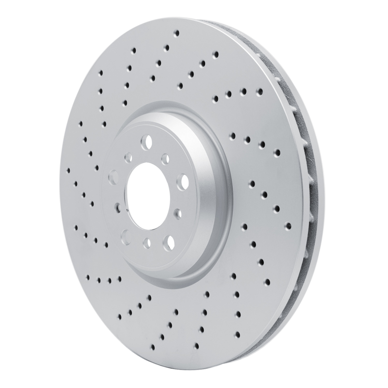 BMW X5 Brake Rotor (1) - Left Front - R1 Concepts - Drilled Carbon Alloy GeoMET - `15-`19